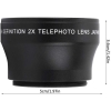 Zoom x 2 profesjonalny obiektyw do konwersji telefonicznej HD 46 mm gwint 37mm [22270000747]